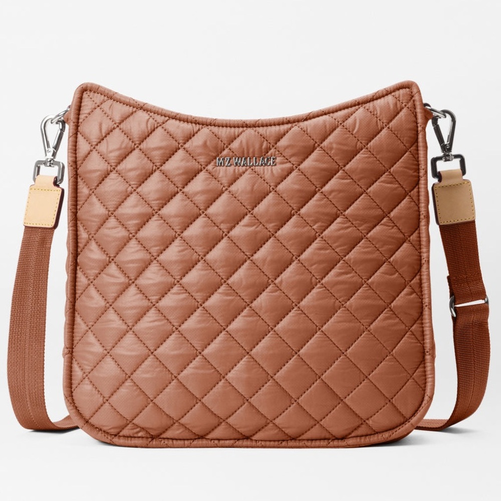 MZ Wallace Metro Box Crossbody Purse Terracotta Brown